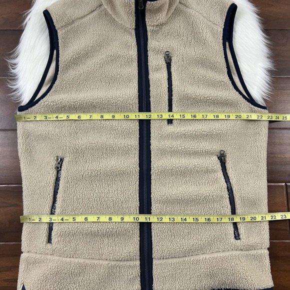 Untuckit Men's Size Large Beige Fleece Davis‎ Vest Jacket - Picture 4 of 8